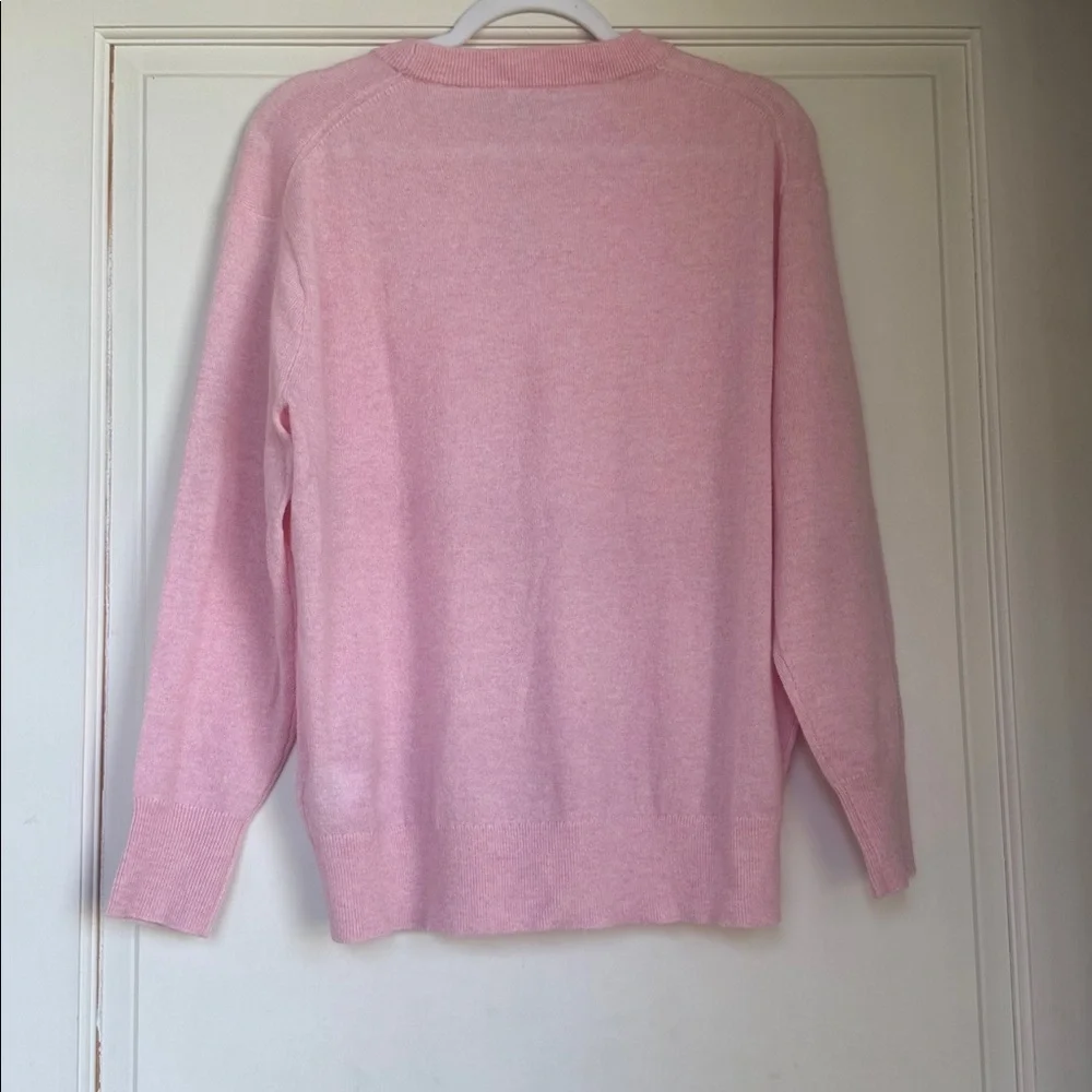 NEW With Tag J. Crew Soft Pink Cashmere Crewneck Sweater